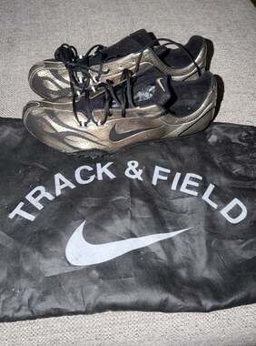 Nike Air Zoom Maxcat Gold Track and Field Spikes Shoes 307096-701